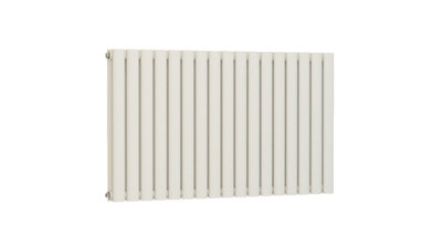 (White, 600Mm X 1020Mm) Princia Horizontal Double Oval Panel Radiator 5056066412672 - Image 3