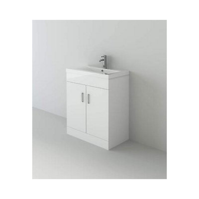 B&Q -  Sobek 700mm Vanity Sink Unit & Waterfall Basin Mixer Tap