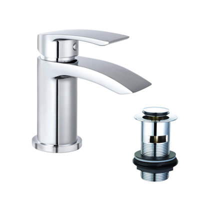 VeeBath Carter Mono Basin Mixer Tap With Waste from B&Q