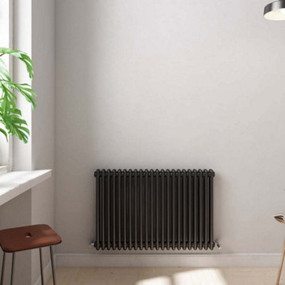 B&Q -  White 600X785X70 Two Column Radiator-White