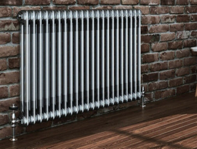 Ibathuk Helena Mkii Raw Metal 2 Column 600 X 605 X 70 Radiator-Raw Metal from B&Q