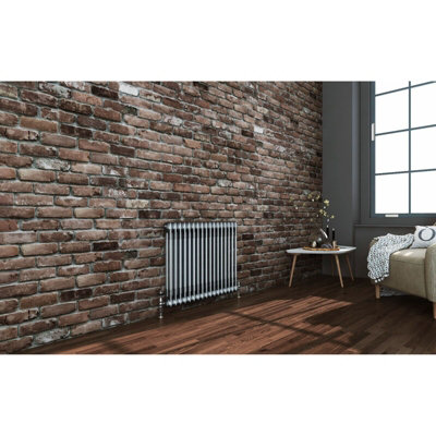 Ibathuk Helena Mkii Raw Metal 2 Column 600 X 785 X 70 Radiator-Raw Metal from B&Q