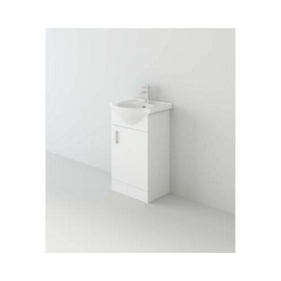 Veebath Linx 450 Unit And BasinWhite from B&Q