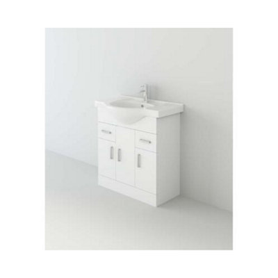 Veebath Linx 750 Unit And BasinWhite from B&Q