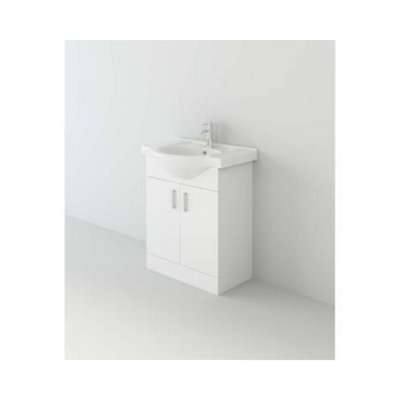 Veebath Linx 650 Unit And BasinWhite from B&Q