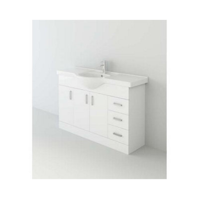 Veebath Linx 1200 Unit And BasinWhite from B&Q