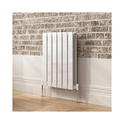Ibathuk Belgravia Horizontal Double Slim Flat Panel Radiator Anthracite 600mm X 456mm-Grey from B&Q