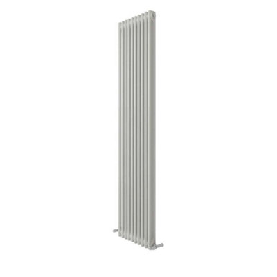 Ibathuk White 1800X470X70 Two Column Radiator + Angled Valve-White from B&Q