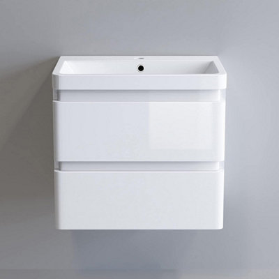 Ibathuk Floor/wall Mounted Vanity Unit With Basin from B&Q