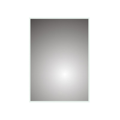 Ibathuk Spectra Wall Mounted Led Illuminated Bathroom MirrorDesigner Bathroom Mirror With Light Sensor & Demister Pad600X800mm