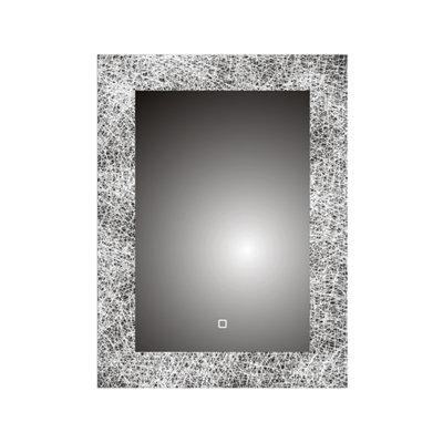 Ibathuk Solstice Wall Mounted Led Illuminated Bathroom Mirror With Touch Light And Demister Pad500 X 700mm