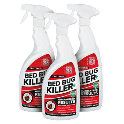 Critterkill Professional Bed Bug Killer Spray 3 X 1L from B&Q