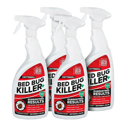 Critterkill Professional Bed Bug Killer Spray 4 X 1L from B&Q