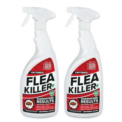 Critterkill Flea Killer Spray For The Home 2 X 1L from B&Q