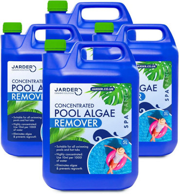 Jarder Hot Tub And Pool Algae Remover 4 X 5L from B&Q