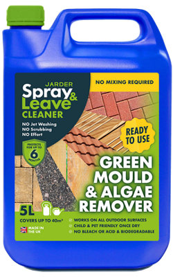 Jarder 5 Litres Spray & Leave Ready To Use Patio CleanerRemoves MossGreen Mould And Algae. No Mixing Required40Sqm Coverage from B&Q