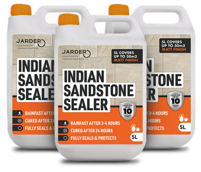 Jarder Indian Sandstone Patio Weatherproof Sealer 3 X 5L from B&Q