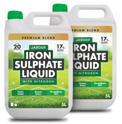 Jarder Iron Sulphate Liquid 2 X 5LGrows GrassFeeds Lawns And Greens Grass from B&Q