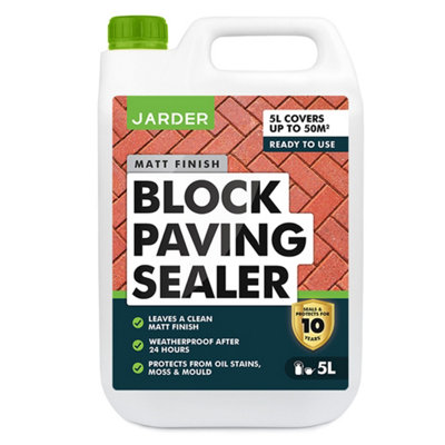 B&Q -  Block Paving Weatherproof Sealer 5LMatt Finish