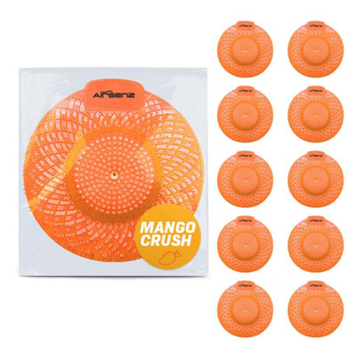 Airsenz Enzymatic Urinal Mats Mango Crush FragranceBox Of 10 from B&Q