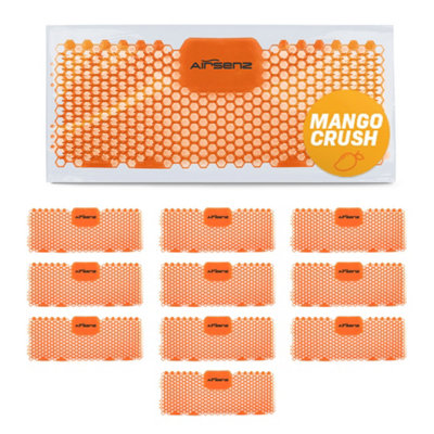 Airsenz Trough Urinal MatsMango Crush FragranceBox Of 10 Screens from B&Q