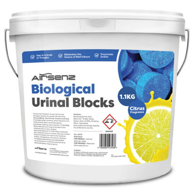 Airsenz Biological Enzymatic Urinal BlocksCitrus Fragrance 1.1Kg from B&Q
