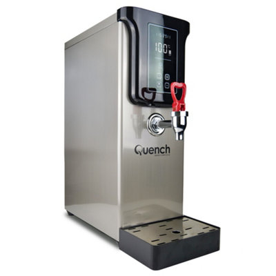 Quench Stainless Steel Autofill Countertop Desktop Hot Water Boiler Kettle 10L from B&Q