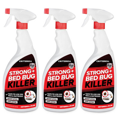 Critterkill Strong Bed Bug Killer Spray 3 X 1L from B&Q