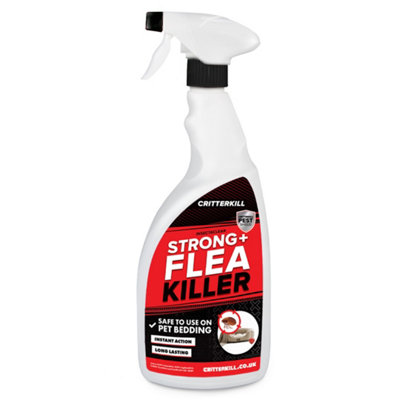 Critterkill Strong Flea Killer Spray 1LKills Fleas On Pet BeddingMattresses And Bedding from B&Q