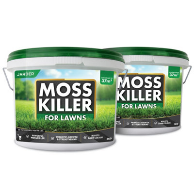 Jarder Moss Killer For Lawns 2 X 3Kg BucketsIron Sulphate Lawn Feed And Treatment from B&Q