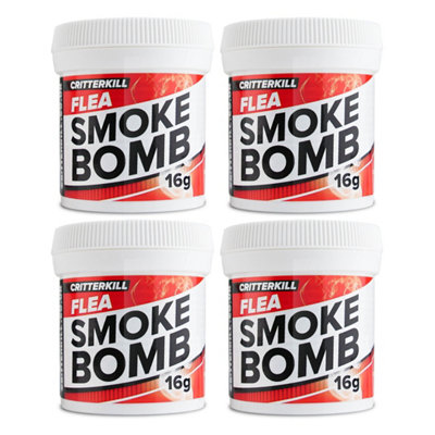 Critterkill Flea Killer Smoke Foggers 16G X 4 from B&Q