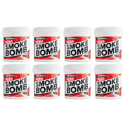 Critterkill Flea Killer Smoke Foggers 16G X 8 from B&Q