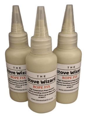 The Stove Wizard Stove Wizard High Temperature Wood Burner Adhesive White Heat Resistant Stove Rope Seal Glue For StovesBoilers & Cookers 150 Ml from B&Q