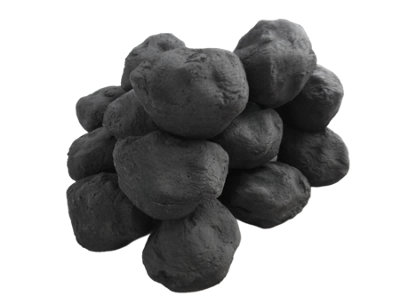 The Stove Wizard Gas Fire Replacement Coals 40 Small Cast Replacement Coals 60mm X 50mm X 50mmBlack Ceramic Artificial Coal from B&Q