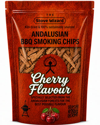 The Stove Wizard Andalusian Artisan Cherry Wood Smoking Chips Premium Quality Bbq Smoker Chips For Gas Charcoal Grill 850G from B&Q