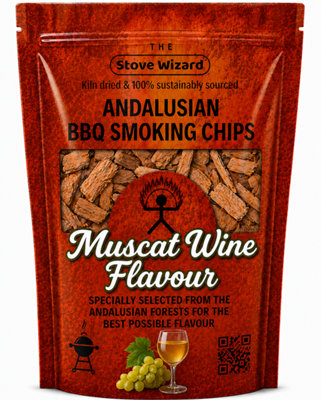 The Stove Wizard Andalusian Artisan Muscat Wine Barrel Wood Smoking Chips Premium Quality Bbq Smoker Chips For Gas Charcoal Grill from B&Q