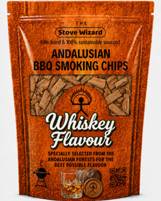 The Stove Wizard Andalusian Artisan Whiskey Barrel Wood Smoking Chips Premium Quality Bbq Smoker Chips For Gas Charcoal Grill 850G from B&Q
