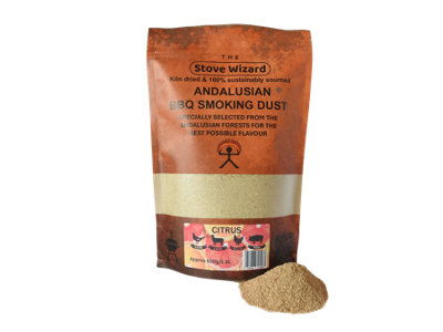 The Stove Wizard Andalusian Citrus Wood Smoking Dust Premium Bbq Smoker Dust 100% Natural Eco Friendly 1.5L Fine Smoke Blend from B&Q