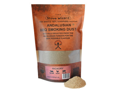 The Stove Wizard Andalusian Hickory Wood Smoking Dust Premium Bbq Smoker Dust 100% Natural Eco Friendly 1.5L Fine Smoke Blend from B&Q