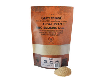 The Stove Wizard Andalusian Oak Wood Smoking Dust Premium Bbq Smoker Dust 100% Natural Eco Friendly 1.5L Fine Smoke Blend from B&Q