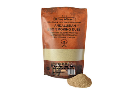 The Stove Wizard Andalusian Whiskey Barrel Wood Smoking Dust Premium Bbq Smoker Dust 100% Natural Eco Friendly 1.5L Blend from B&Q