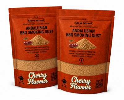 B&Q -  Cherry Wood Smoking Dust Bbq Smokers 3L Natural Eco Friendly