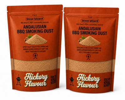 B&Q -  Hickory Wood Smoking Dust Bbq Smokers 3L Natural Eco Friendly