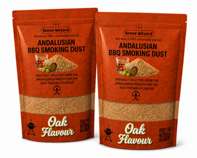 B&Q -  Oak Wood Smoking Dust Bbq Smokers 3L Natural Eco Friendly