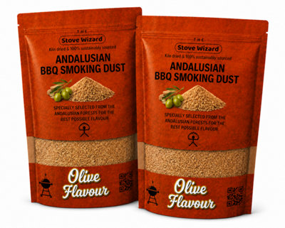 B&Q -  Olive Wood Smoking Dust Bbq Smokers 3L Natural Eco Friendly
