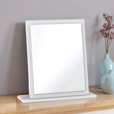 Swift Polar White Rectangular Framed Mirror(H)51Cm (W)48Cm from B&Q