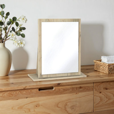 Swift Como Grey Oak Effect Rectangular Framed Mirror(H)51Cm (W)48Cm from B&Q