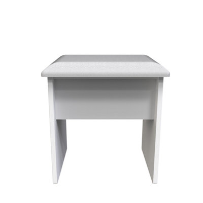 Harrow Stool In White (Ready Assembled) from B&Q