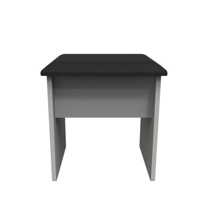  - Harrow Stool In Grey Gloss (Ready Assembled)