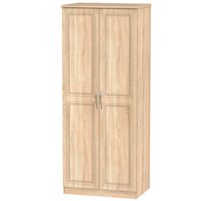 Stafford 2 Door Wardrobe In Bardolino Oak (Ready Assembled) from B&Q
